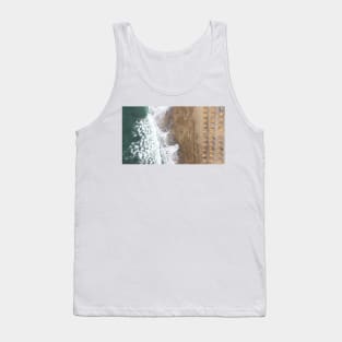 Aerial View of Sea Waves Tank Top